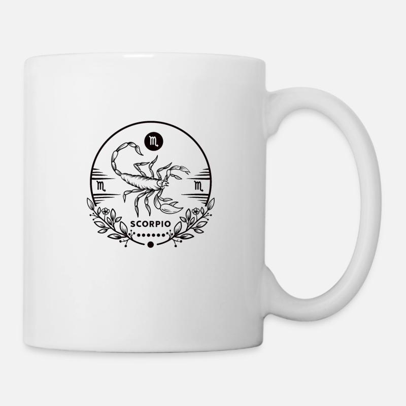 Sternzeichen Skorpion Sterne Astrologie Geschenk - Tasse - Weiß