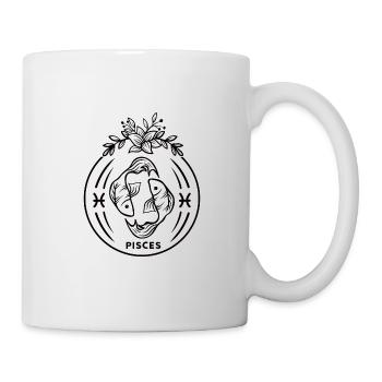 Sternzeichen Fisch Sternbild Astrologie Geschenk - Tasse - Weiß - Rechts