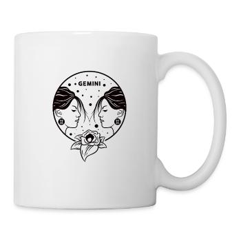 Zodiac Sign Gemini Astrology Constellation Birth - Mug - white - Right