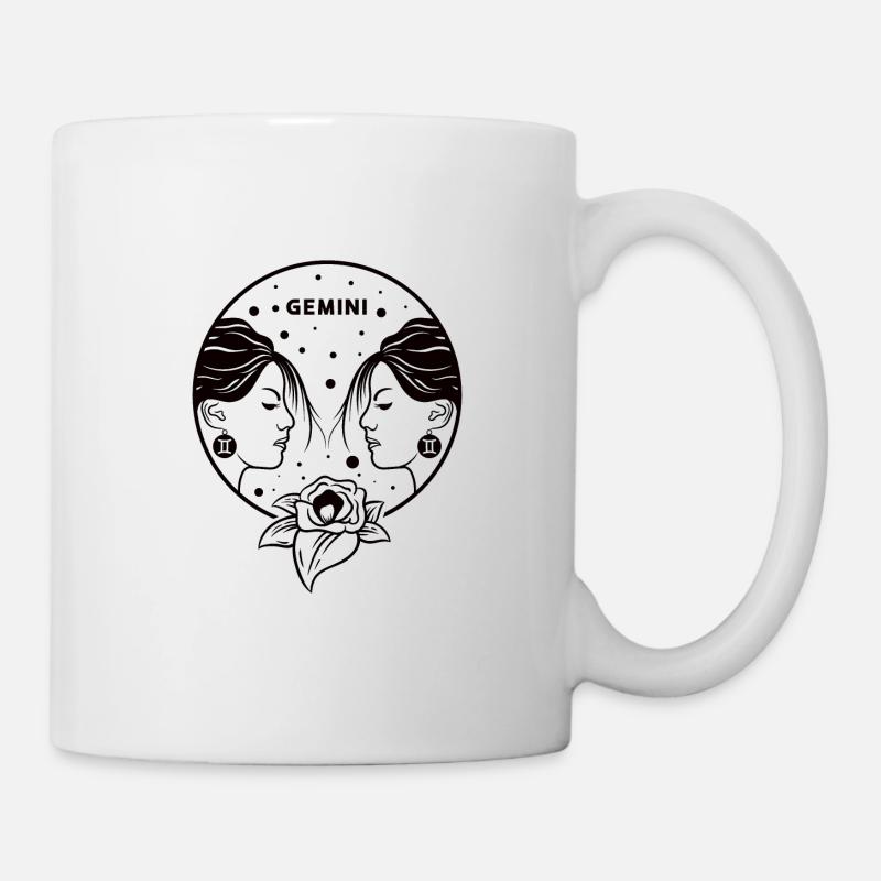 Sternzeichen Zwilling Astrologie Sternbild Geburt - Tasse - Weiß