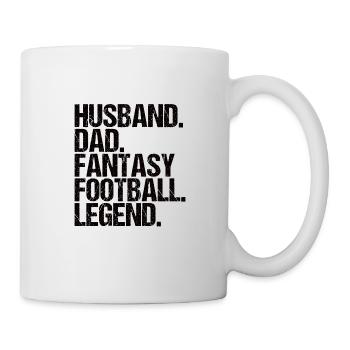 Fantasy Football Father Legend Husband Fantasy - Mug - white - Right