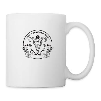 Steinbock Sternzeichen Horoskop Astrologie - Tasse - Weiß - Rechts