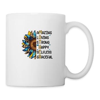 Best Mother Mom Parents Birth Flower - Mug - white - Right