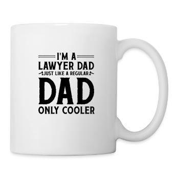 Cool Lawyer Papa Jura Father Lawyers Parents - Mug - white - Right