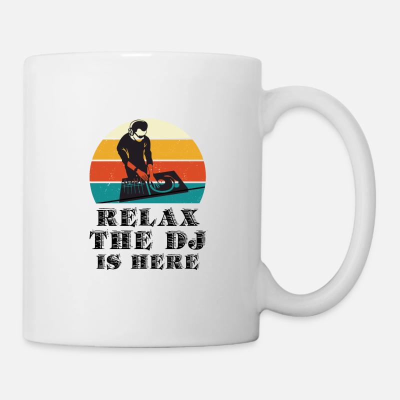 DJ PERFORMANCE Disc Jockey Techno Party Deejay Club - Mug blanc - blanc