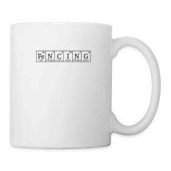 Fencing Periodic Elements Nerd Funny Chemical - Mug - white - Right