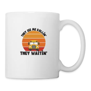 Busfahrer Berufung Beruf Arbeit Geschenk - Tasse - Weiß - Rechts