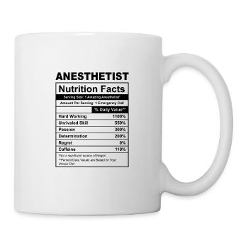 manger anesthésiste répéter laboratoire du sommeil - Mug blanc - blanc - Droite