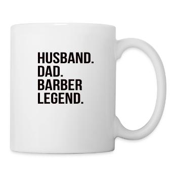 Husband Dad Hairdresser Legend Men Gift - Mug - white - Right