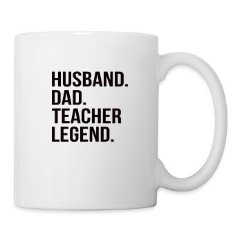 Father Teacher Father's Day Learning Husband Dad School - Mug - white - Right