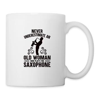 Saxophone Saxophone Saxophone Saxophone Music Saxophone Player - Mug - white - Right