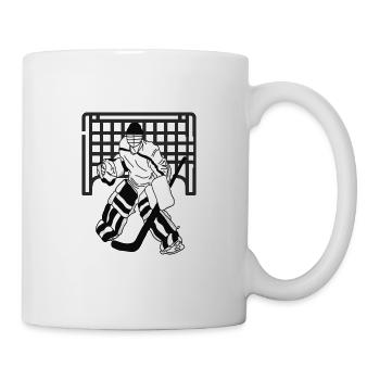 Icehokey Play Joueur de hockey sur glace Cadeau de gardien de but - Mug blanc - blanc - Droite