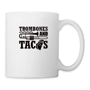 Trompette Tacos Essen Musiciens Trompette Cuivres Musique - Mug blanc - blanc - Droite