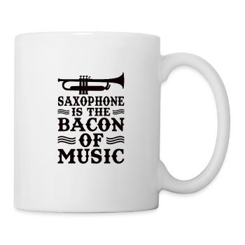 Saxofon Saxofonist Saxophon Musik Saxophonespieler - Tasse - Weiß - Rechts