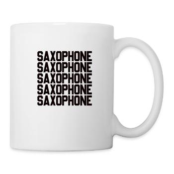 Saxofon Saxofonist Saxophon Musik Saxophonespieler - Tasse - Weiß - Rechts