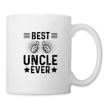Bester Onkel Schlechter Einfluss Familie Geschenk - Tasse - Weiß - Rechts