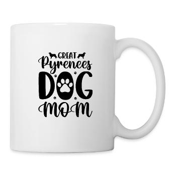 Chien de montagne pyrénéen Patou Pyrénées Chien Mère Maman - Mug blanc - blanc - Droite