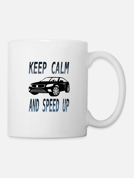 Fahrzeug Auto Rennfahrer Rennwagen Geschenkidee - Tasse - Weiß
