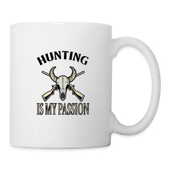 Jäger jagen ist meine Leidenschaft auf der Jagd - Tasse - Weiß - Rechts