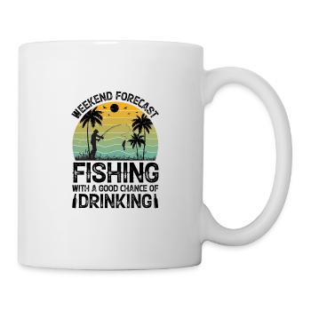 Therapie Angeln See Karpfen Angler Fischer Köder - Tasse - Weiß - Rechts