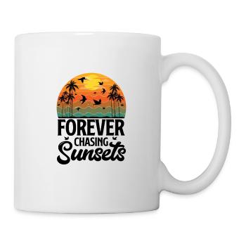 Vacances en famille Plage Vacances Été Soleil Palmiers - Mug blanc - blanc - Droite