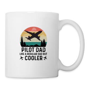 Pilot Flugzeug Segelflugzeug Flugsport Papa Vater - Tasse - Weiß - Rechts