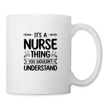 Arzthelferin Krankenpflegerin Arztpraxis Assistent - Tasse - Weiß - Rechts