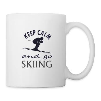 Ski fahren Skigebiet Skiurlaub Skibrille Geschenk - Tasse - Weiß - Rechts