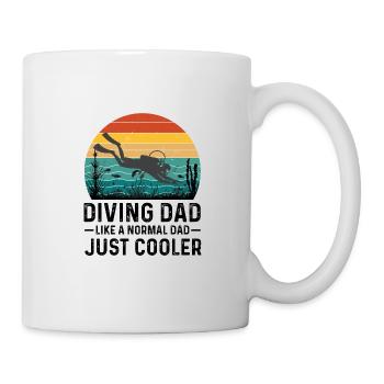 Plongeur Papa Père Plongée sous-marine Fête des pères - Mug blanc - blanc - Droite