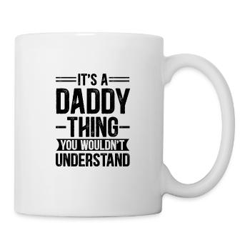 Welt bester Papa Vater Paare Paar Eltern Dad daddy - Tasse - Weiß - Rechts