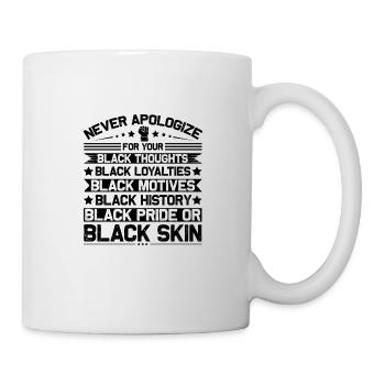 Love Your Black Culture Black History Month - Mug - white - Right