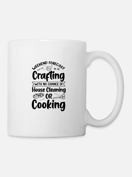 Nähen Hausfrau Nähmaschine Haushalt Geschenk - Tasse - Weiß