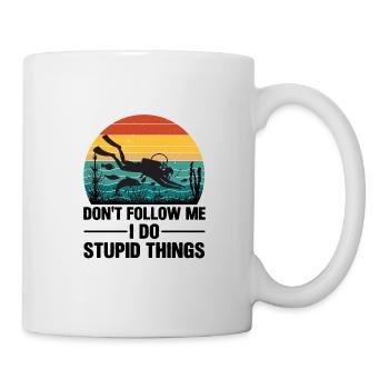 Diving Retro Diving Device Marine World Divers Diving - Mug - white - Right