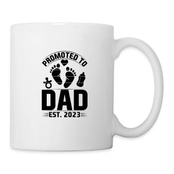 Papa 2023 Zukünftiger Vater Geschenkidee - Tasse - Weiß - Rechts