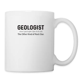 Geologe Erdkruste Naturwissenschaften Gestein Fels - Tasse - Weiß - Rechts
