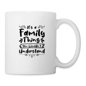 Familienoberhaupt Papa Opa Mama Oma - Tasse - Weiß - Rechts