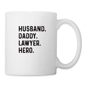 Cool Lawyer Papa Jura Father Lawyers Parents - Mug - white - Right