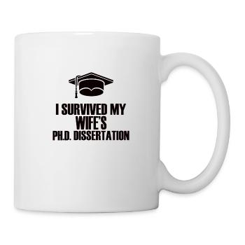 Wife Mother Doctor Doctorate Academic Fun - Mug - white - Right