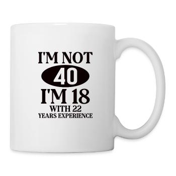 40 Anniversaire Année de naissance 40e anniversaire enfant année - Mug blanc - blanc - Droite