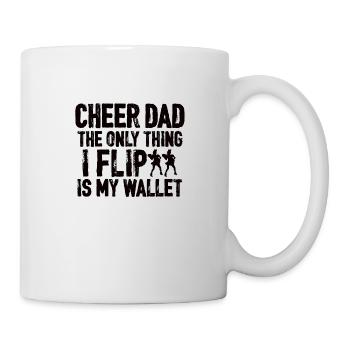 Cheerleading Papa Cheerleader Father Cheer Dad - Mug - white - Right