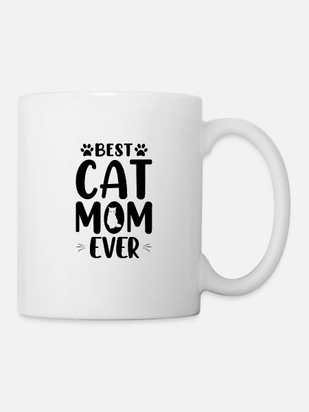 Katzen Mama Mietz Haustier Kater Katzenliebe Katze - Tasse - Weiß
