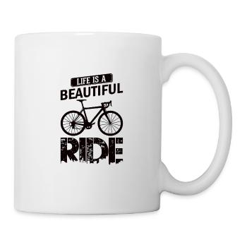 Cycopath Fahrrad E-Bike Radfahren Rennrad Fahrrad - Tasse - Weiß - Rechts