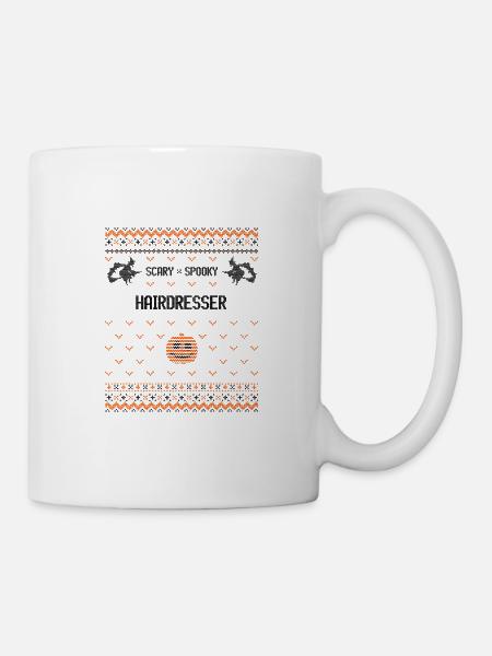 Gruseliger und gruseliger Friseur - Tasse - Weiß