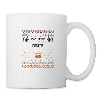 Docteur effrayant et effrayant - Mug blanc - blanc - Droite