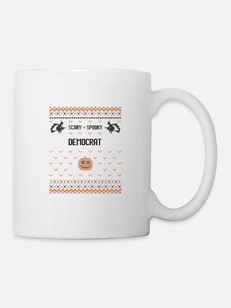 Gruselige und gruselige Demokraten - Tasse - Weiß