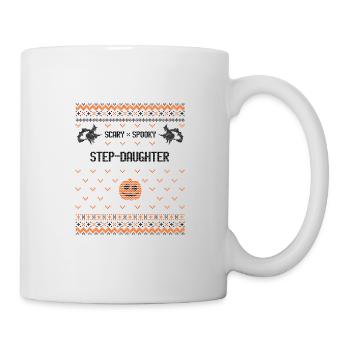 Fille de re-mesure effrayante et effrayante - Mug blanc - blanc - Droite
