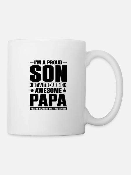 Vater & Sohn Beste Freunde fürs Leben - Vater Sohn - Tasse - Weiß