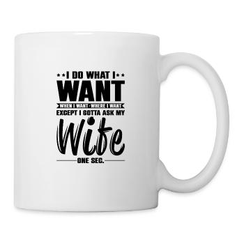 Ich liebe meine Königin Paare Pärchen Ehefrau - Tasse - Weiß - Rechts