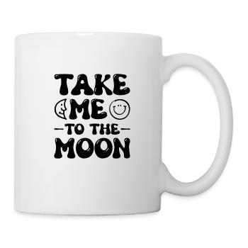 Lune / Croissant - Mug blanc - blanc - Droite