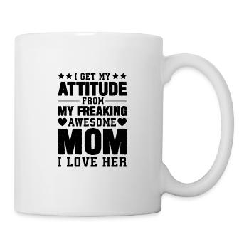 Stolze Mama Einer Wundervollen Tochter Geschenk - Tasse - Weiß - Rechts